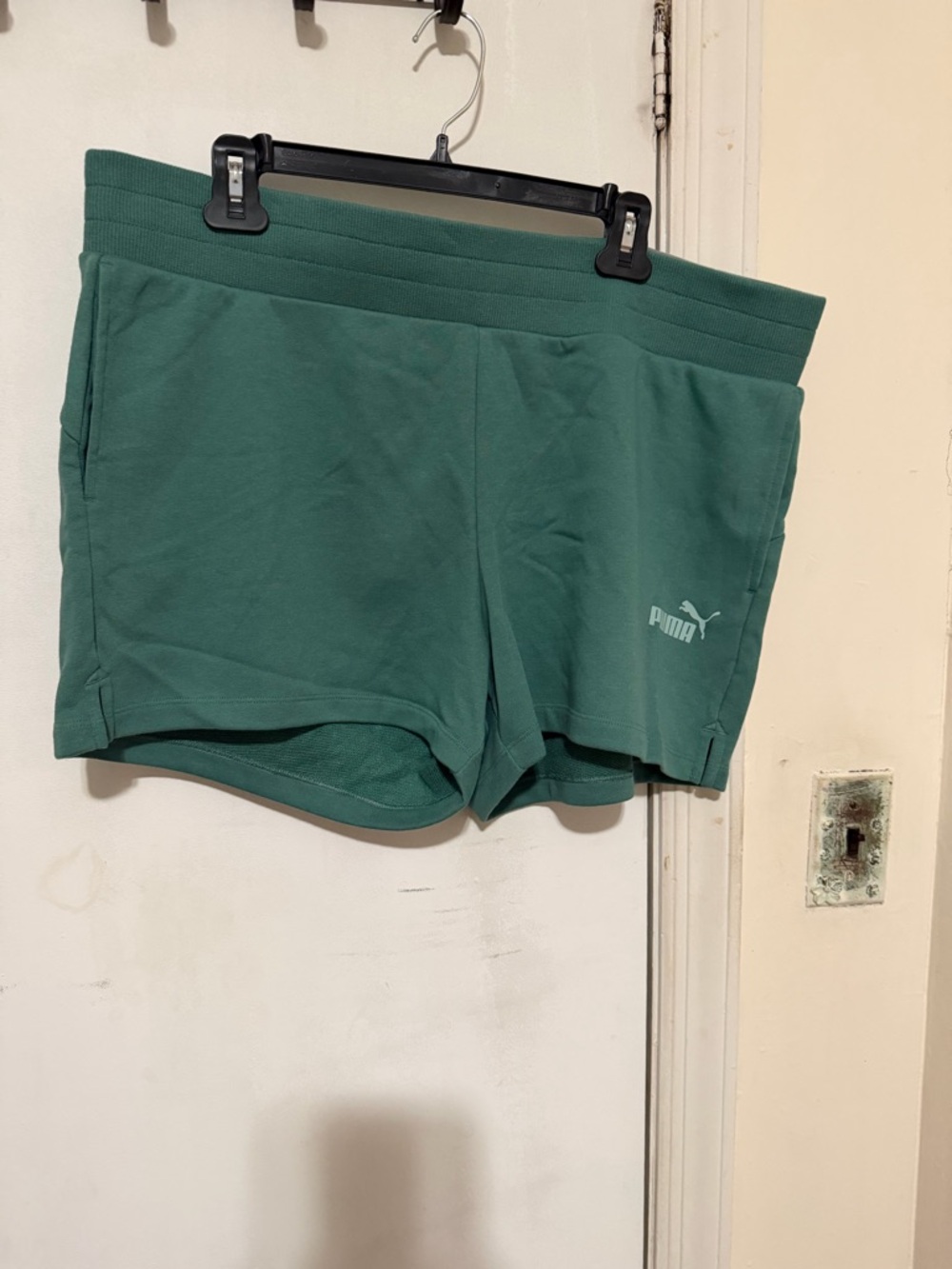 PUMA Teal Green Athletic Short Shorts